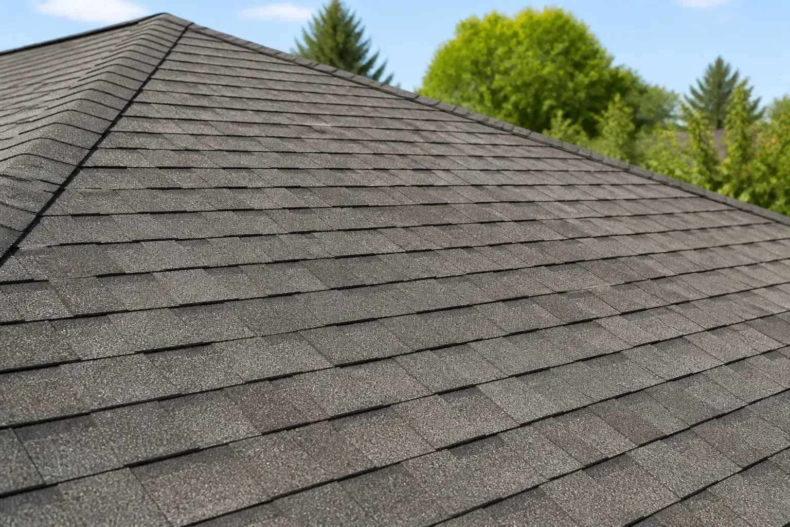 Finished roof repair detail